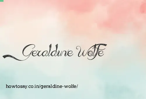 Geraldine Wolfe