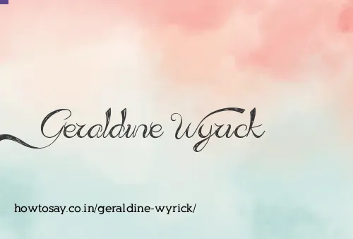Geraldine Wyrick