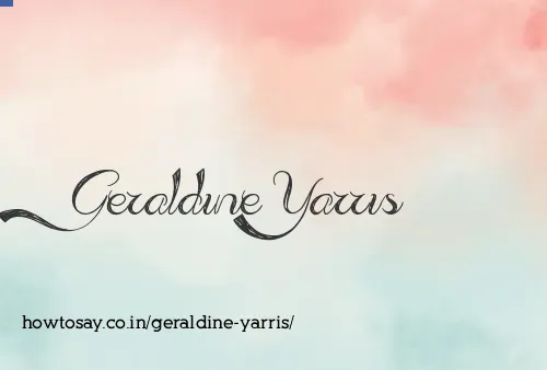 Geraldine Yarris
