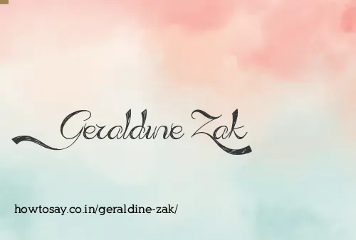 Geraldine Zak