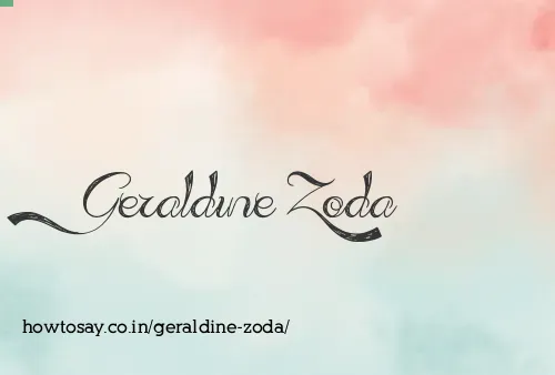Geraldine Zoda
