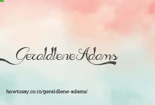Geraldlene Adams