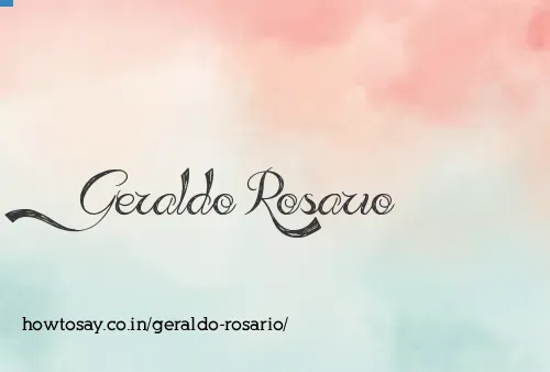 Geraldo Rosario