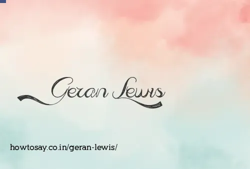 Geran Lewis
