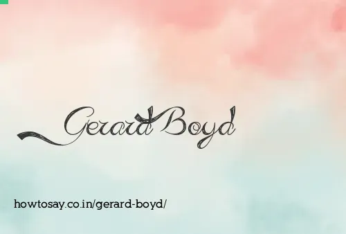 Gerard Boyd