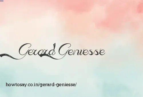 Gerard Geniesse