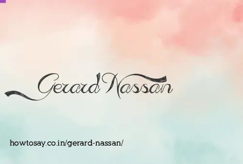 Gerard Nassan