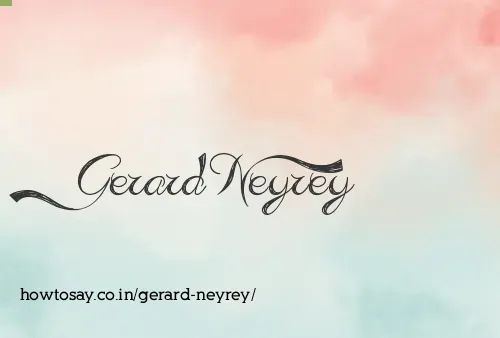 Gerard Neyrey