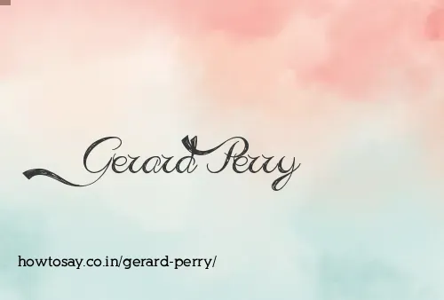 Gerard Perry