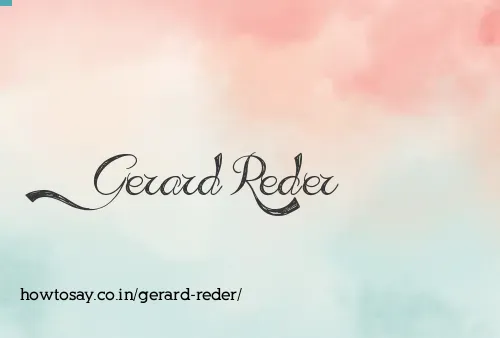 Gerard Reder