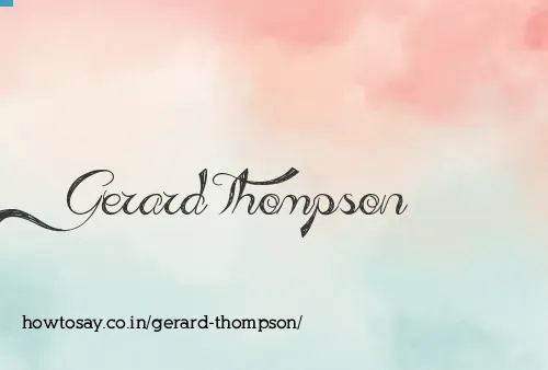 Gerard Thompson
