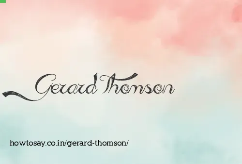 Gerard Thomson