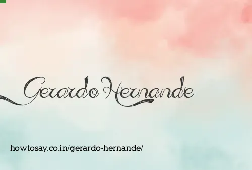 Gerardo Hernande