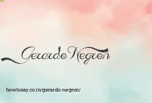 Gerardo Negron