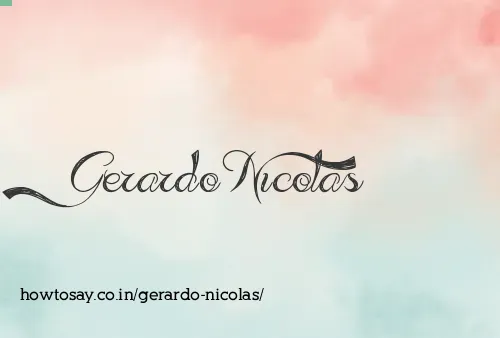Gerardo Nicolas