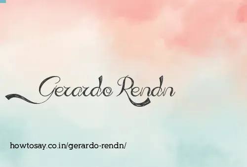 Gerardo Rendn