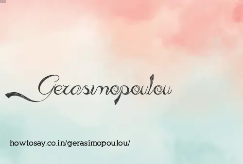 Gerasimopoulou