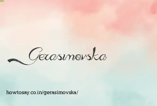 Gerasimovska