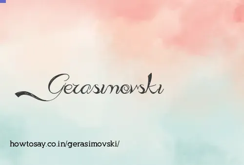 Gerasimovski