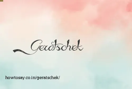 Geratschek