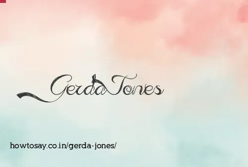 Gerda Jones