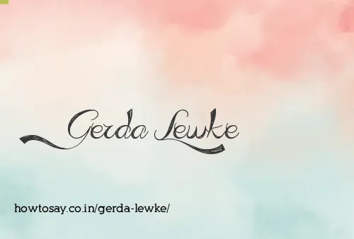 Gerda Lewke