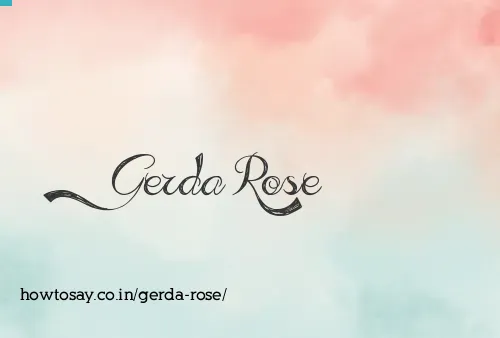 Gerda Rose