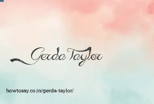 Gerda Taylor