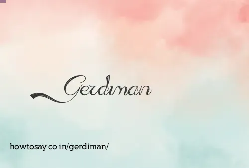 Gerdiman