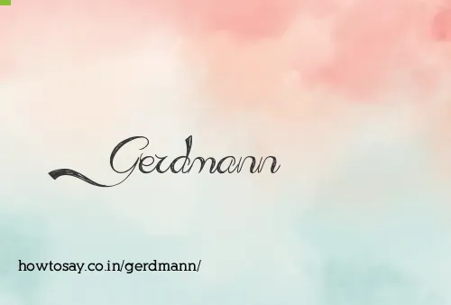 Gerdmann