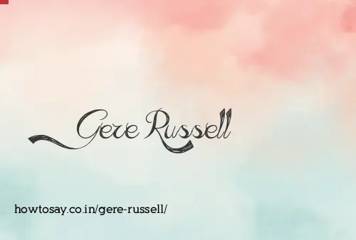 Gere Russell