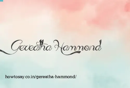 Gereatha Hammond