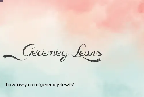 Geremey Lewis