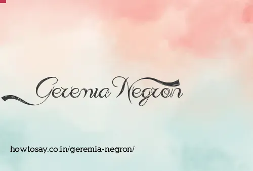 Geremia Negron