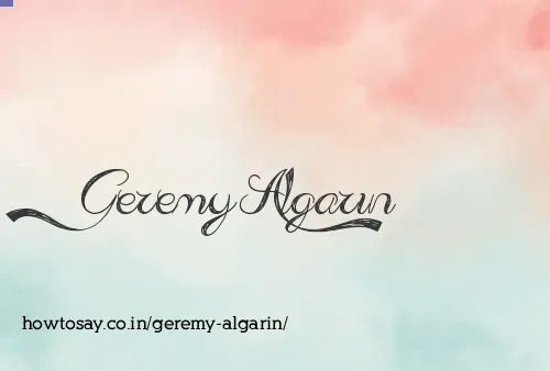 Geremy Algarin