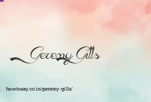 Geremy Gills