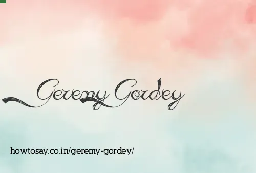 Geremy Gordey