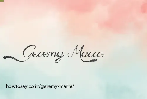 Geremy Marra