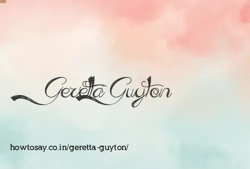 Geretta Guyton