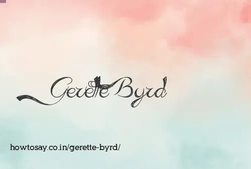 Gerette Byrd