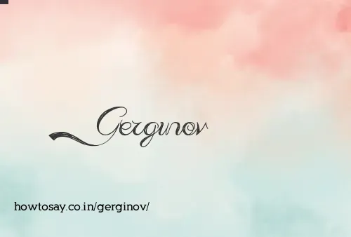 Gerginov