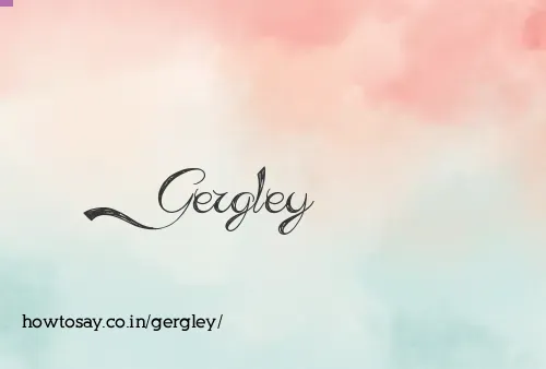 Gergley