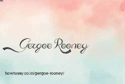 Gergoe Rooney