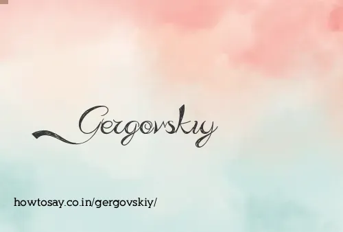 Gergovskiy