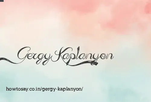 Gergy Kaplanyon