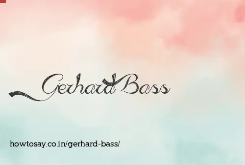 Gerhard Bass