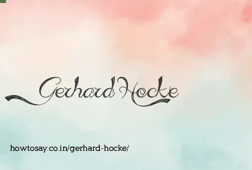 Gerhard Hocke