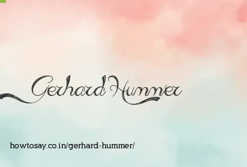 Gerhard Hummer