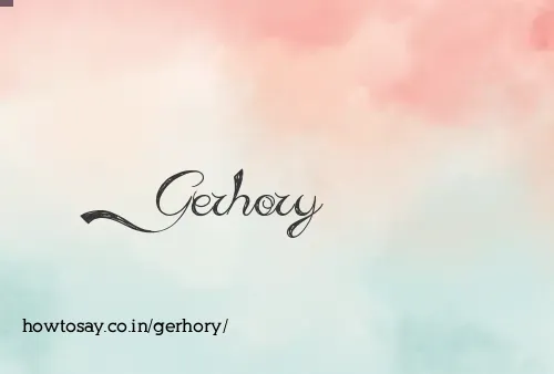 Gerhory
