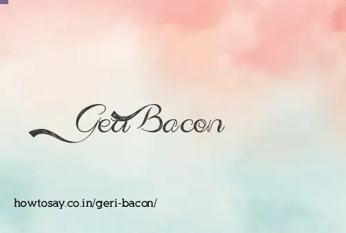 Geri Bacon